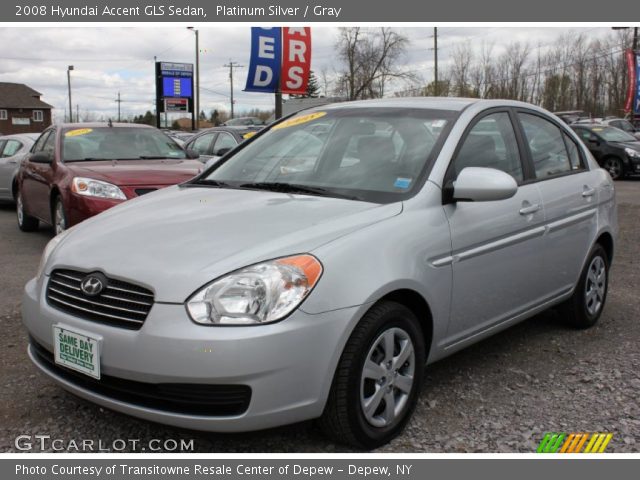 2008 Hyundai Accent GLS Sedan in Platinum Silver