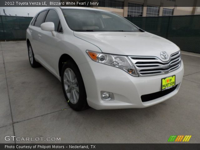 2012 Toyota Venza LE in Blizzard White Pearl