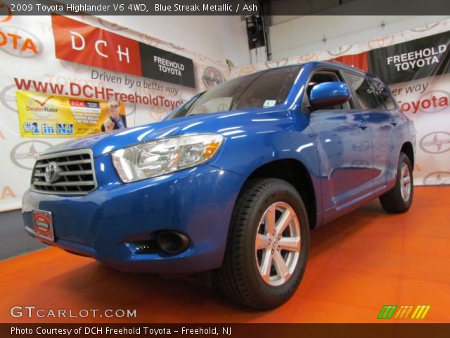 2009 Toyota Highlander V6 4WD in Blue Streak Metallic