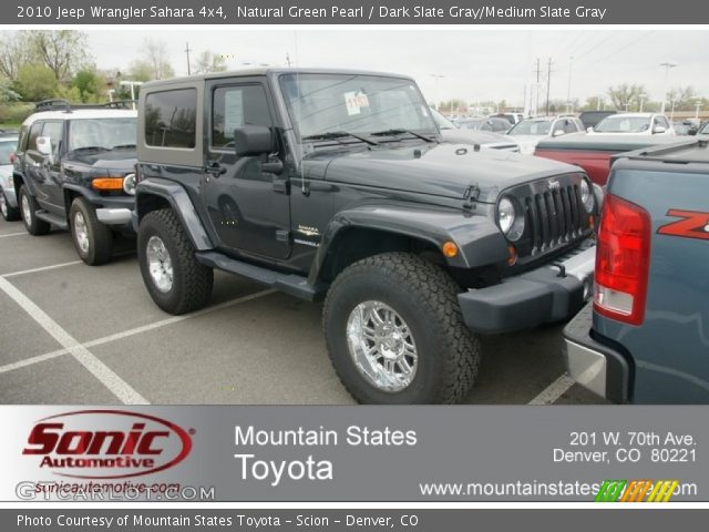 2010 Jeep Wrangler Sahara 4x4 in Natural Green Pearl