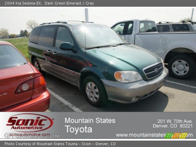 2004 Kia Sedona EX in Dark Green Emerald