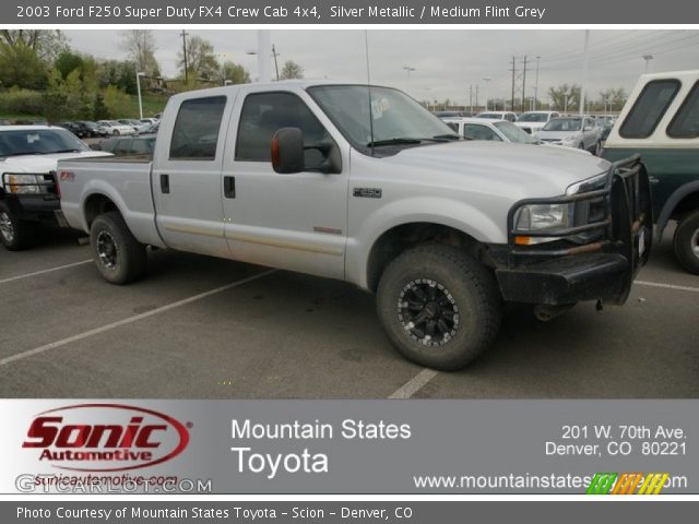 2003 Ford F250 Super Duty FX4 Crew Cab 4x4 in Silver Metallic