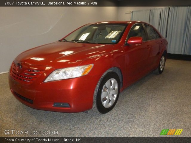 2007 Toyota Camry LE in Barcelona Red Metallic