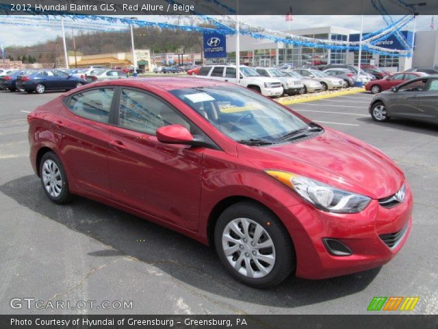 2012 Hyundai Elantra GLS in Red Allure