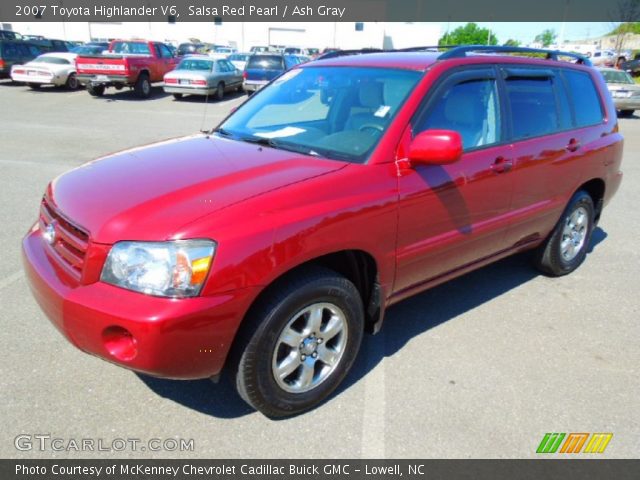 2007 Toyota Highlander V6 in Salsa Red Pearl