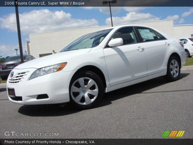2008 Toyota Camry LE in Super White