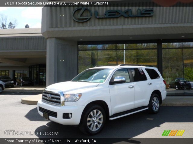 2010 Toyota Sequoia Limited 4WD in Super White