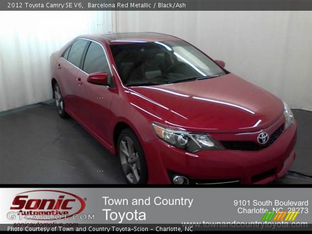 2012 Toyota Camry SE V6 in Barcelona Red Metallic