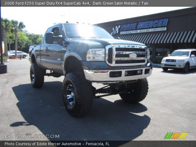 2006 Ford F250 Super Duty FX4 SuperCab 4x4 in Dark Green Satin Metallic