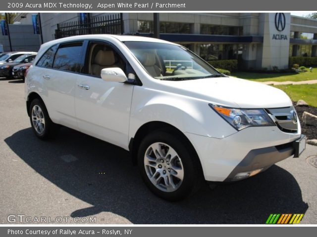 2009 Acura MDX Technology in Aspen White Pearl