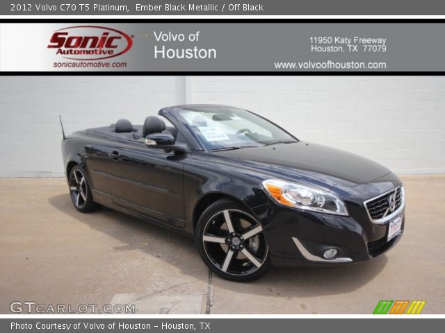 2012 Volvo C70 T5 Platinum in Ember Black Metallic