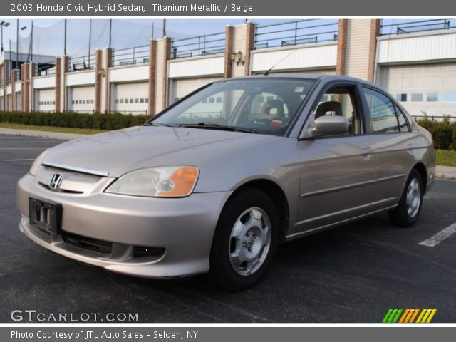 2003 Honda Civic Hybrid Sedan in Titanium Metallic