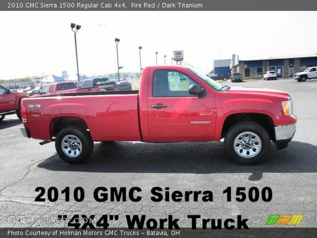 2010 GMC Sierra 1500 Regular Cab 4x4 in Fire Red