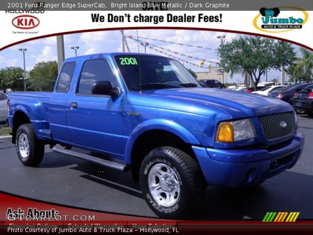 2001 Ford Ranger Edge SuperCab in Bright Island Blue Metallic