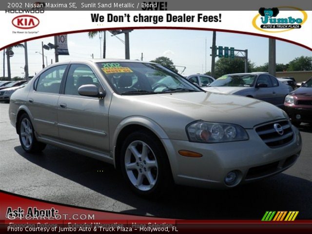 2002 Nissan Maxima SE in Sunlit Sand Metallic