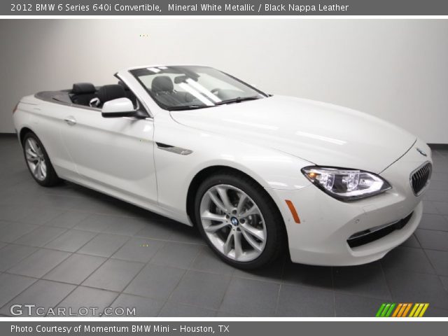 2012 BMW 6 Series 640i Convertible in Mineral White Metallic