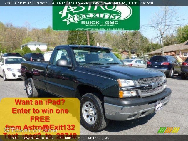 2005 Chevrolet Silverado 1500 Regular Cab 4x4 in Dark Green Metallic