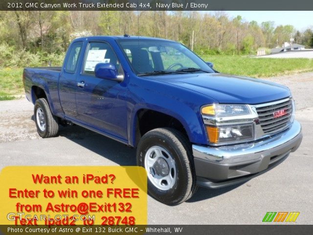 2012 GMC Canyon Work Truck Extended Cab 4x4 in Navy Blue