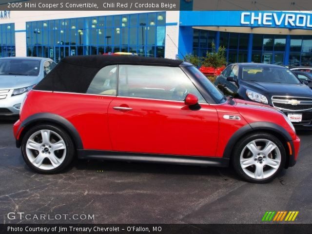 2005 Mini Cooper S Convertible in Chili Red