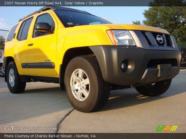 2007 Nissan Xterra Off Road 4x4 in Solar Yellow