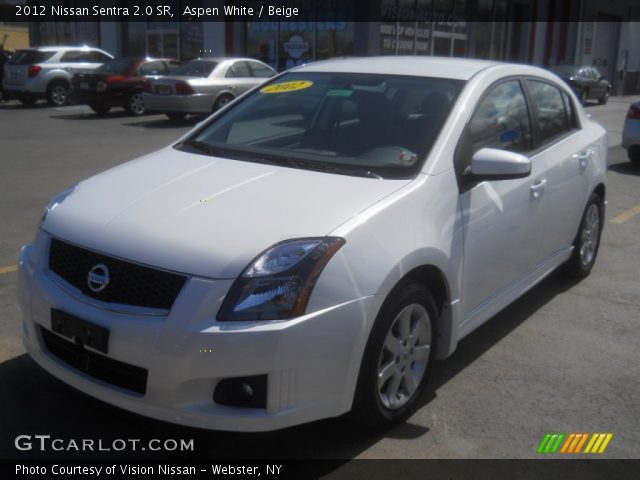 2012 Nissan Sentra 2.0 SR in Aspen White
