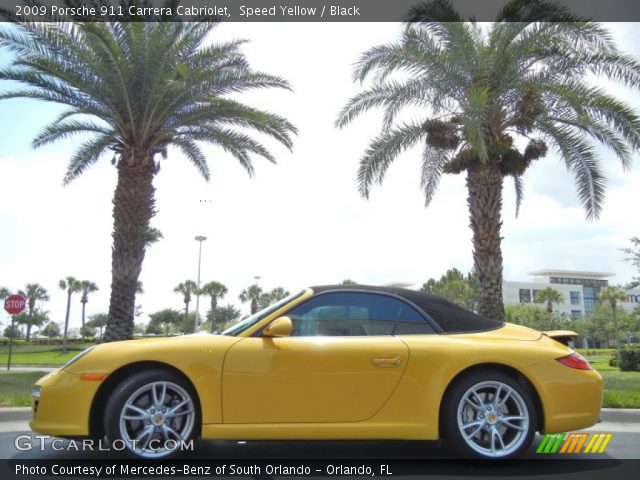 2009 Porsche 911 Carrera Cabriolet in Speed Yellow
