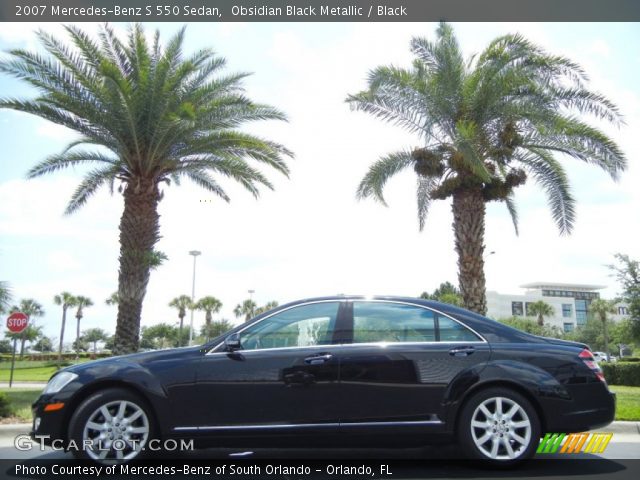 2007 Mercedes-Benz S 550 Sedan in Obsidian Black Metallic