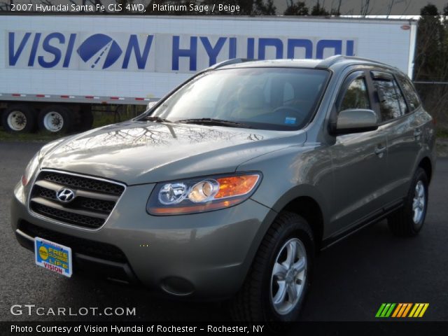 2007 Hyundai Santa Fe GLS 4WD in Platinum Sage