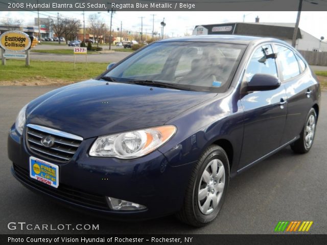 2008 Hyundai Elantra GLS Sedan in Regatta Blue Metallic