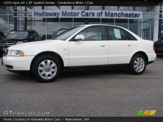2001 Audi A4 1.8T quattro Sedan in Casablanca White