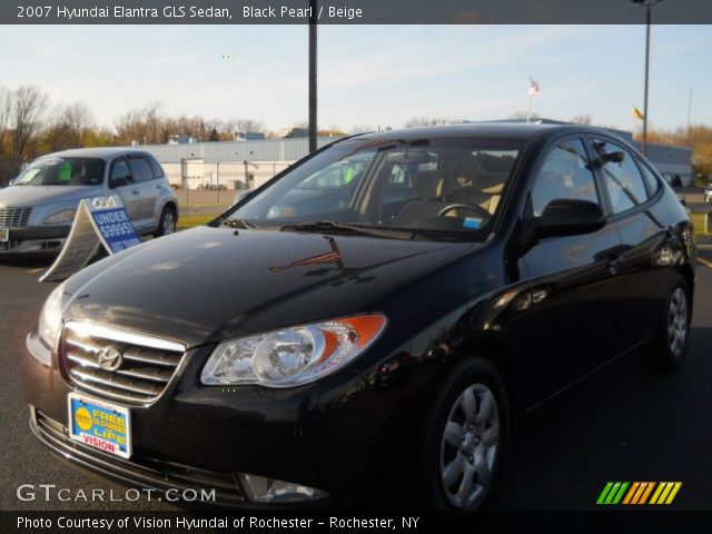 2007 Hyundai Elantra GLS Sedan in Black Pearl