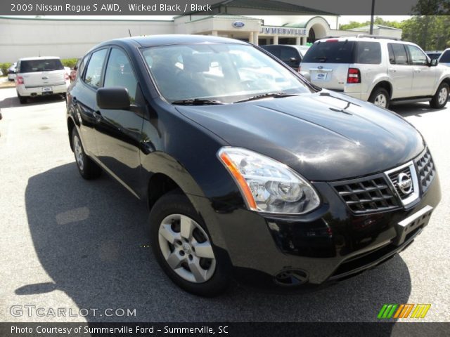 2009 Nissan Rogue S AWD in Wicked Black
