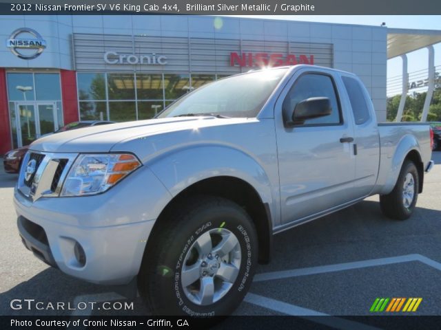 2012 Nissan Frontier SV V6 King Cab 4x4 in Brilliant Silver Metallic