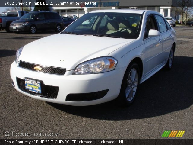 2012 Chevrolet Impala LTZ in Summit White