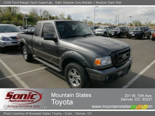 2006 Ford Ranger Sport SuperCab in Dark Shadow Grey Metallic