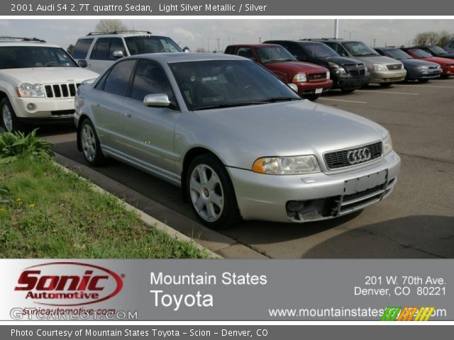 2001 Audi S4 2.7T quattro Sedan in Light Silver Metallic