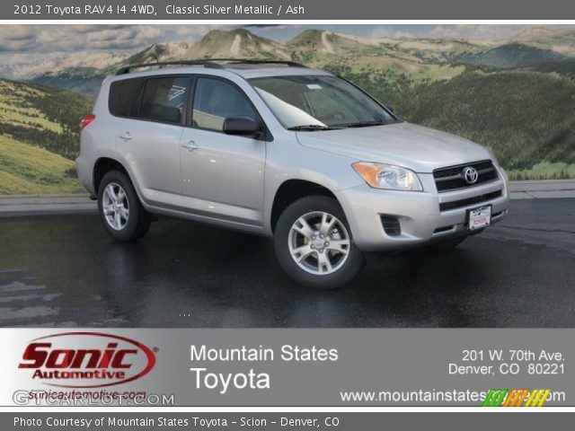 2012 Toyota RAV4 I4 4WD in Classic Silver Metallic
