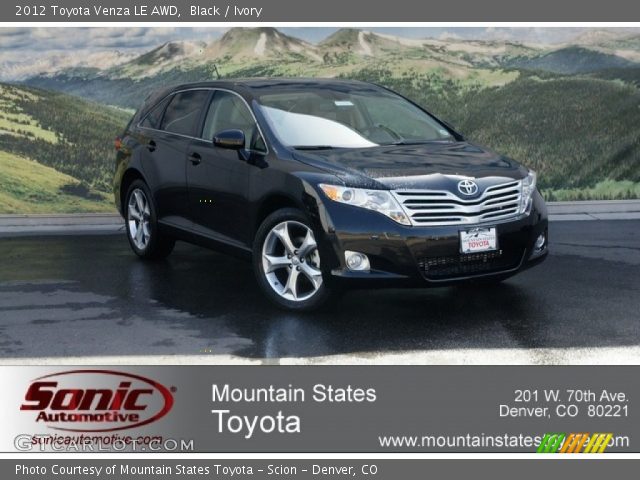 2012 Toyota Venza LE AWD in Black