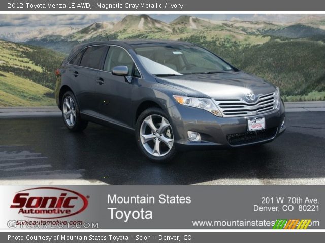 2012 Toyota Venza LE AWD in Magnetic Gray Metallic