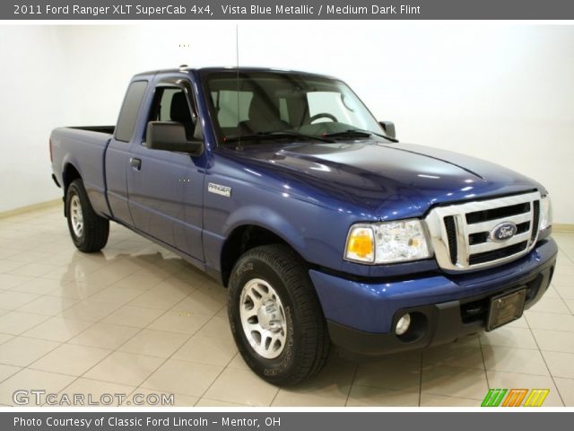 2011 Ford Ranger XLT SuperCab 4x4 in Vista Blue Metallic