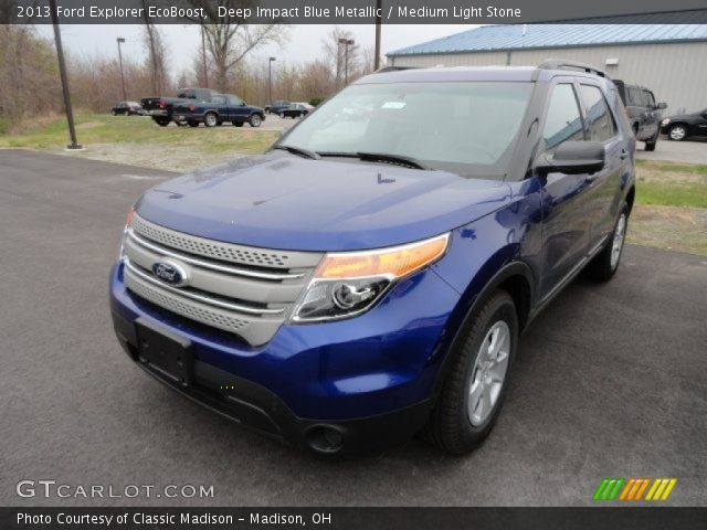 2013 Ford Explorer EcoBoost in Deep Impact Blue Metallic