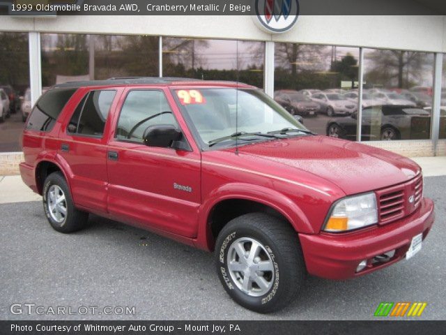 1999 Oldsmobile Bravada AWD in Cranberry Metallic