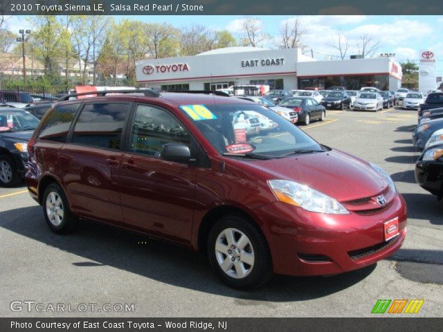 2010 Toyota Sienna LE in Salsa Red Pearl