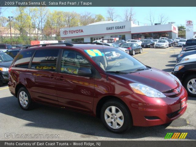2009 Toyota Sienna LE in Salsa Red Pearl