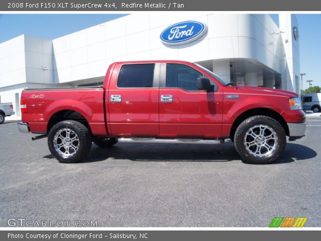 2008 Ford F150 XLT SuperCrew 4x4 in Redfire Metallic