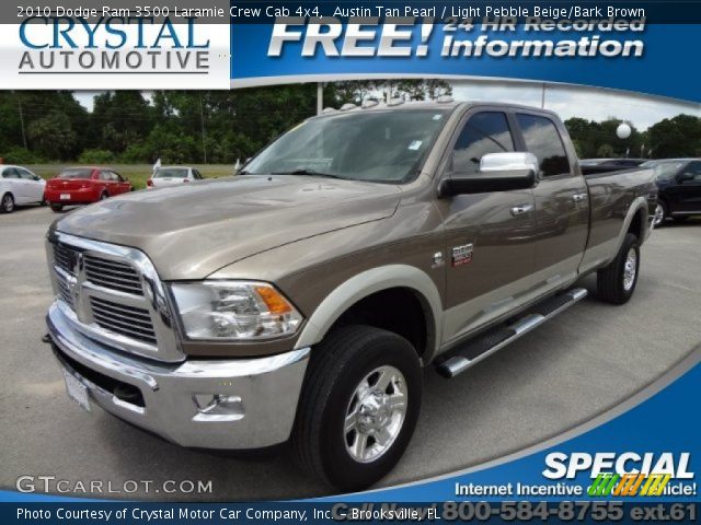 2010 Dodge Ram 3500 Laramie Crew Cab 4x4 in Austin Tan Pearl