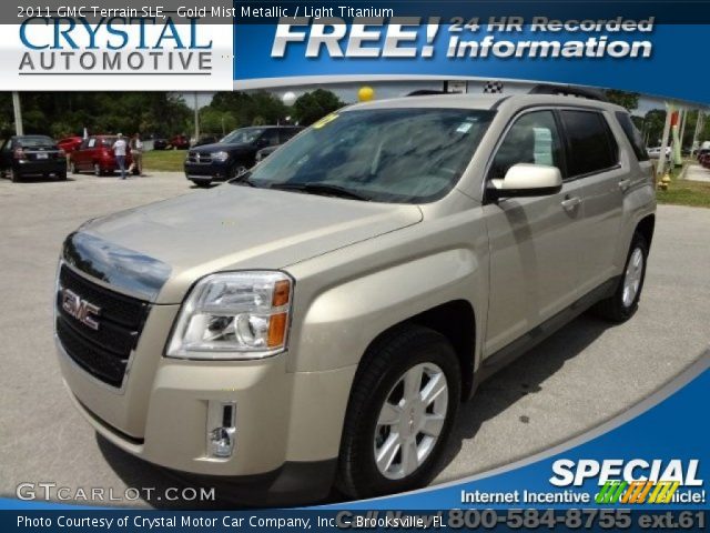 2011 GMC Terrain SLE in Gold Mist Metallic