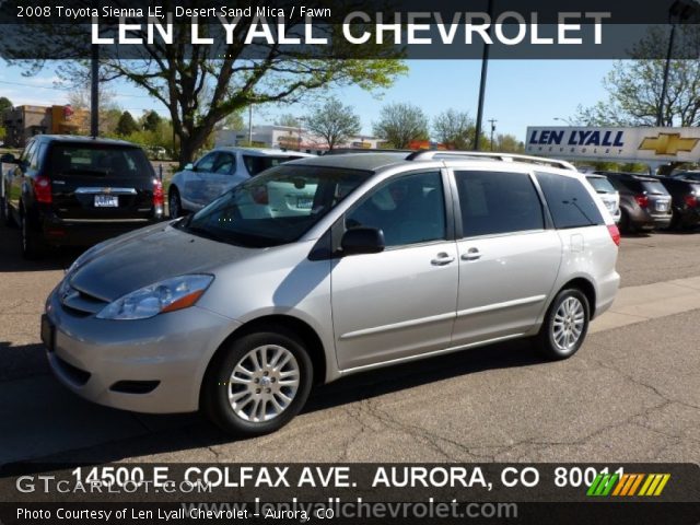 2008 Toyota Sienna LE in Desert Sand Mica