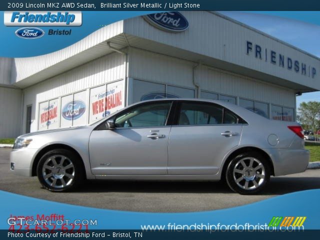 2009 Lincoln MKZ AWD Sedan in Brilliant Silver Metallic