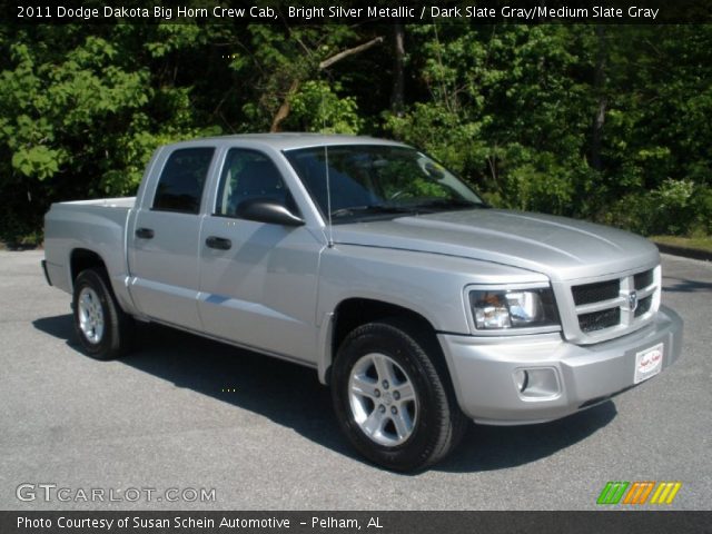 2011 Dodge Dakota Big Horn Crew Cab in Bright Silver Metallic